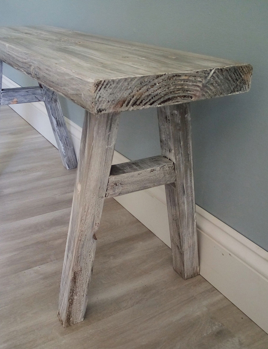 hand crafted rustic country benches