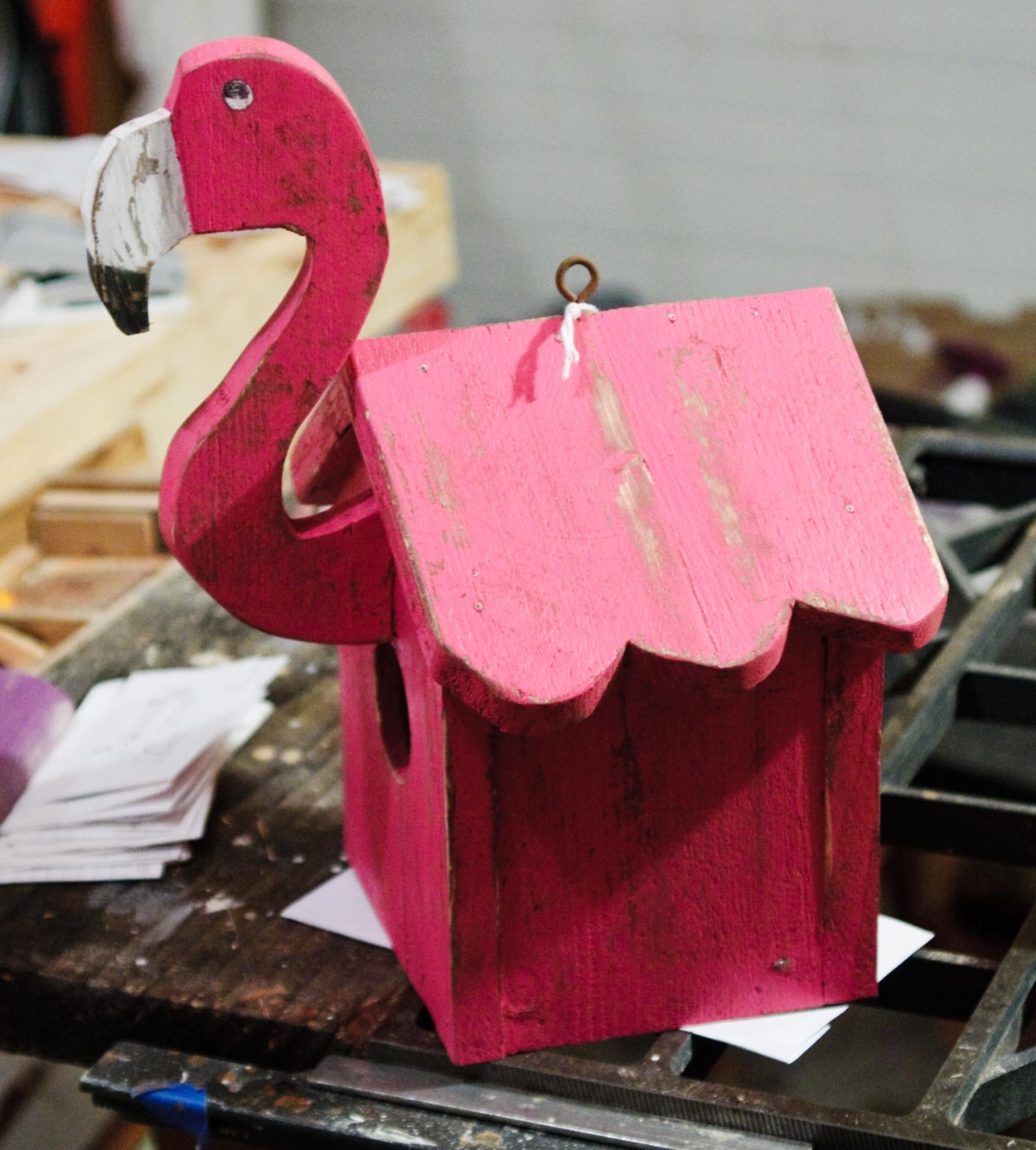 The Flamingo Birdhouse