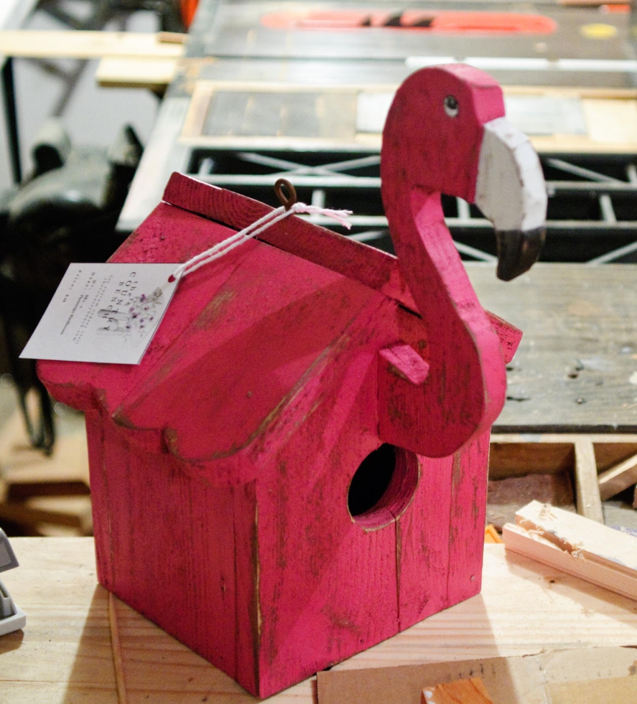 The Flamingo Birdhouse