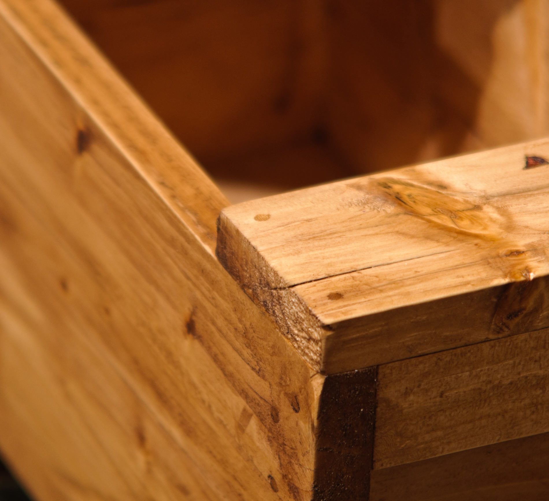 hand crafted rustic toolboxes